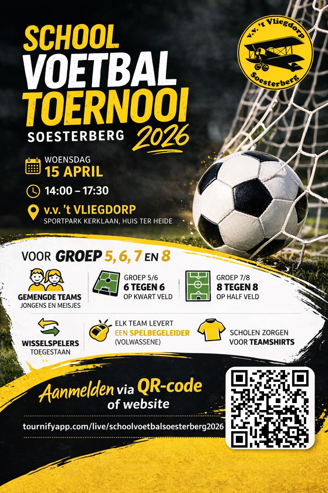 School voetbal toernooi Soesterberg 2026